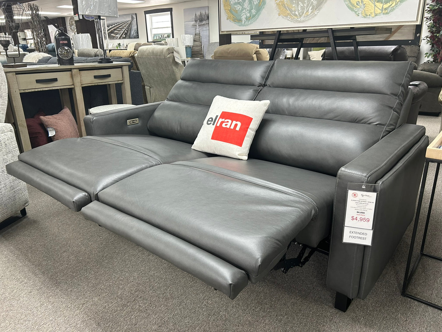 F098-183/193 - Power Recliner w/Power Tilt Headrest Condo Sofa