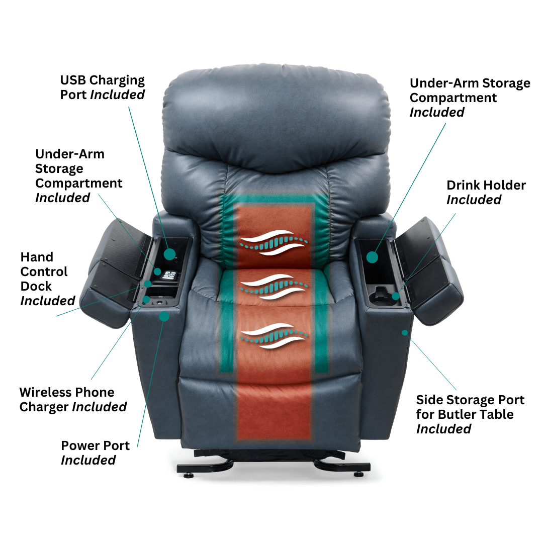 PL447 Venice - Heat & Massage Lift Chair