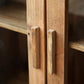 Reclaimed Wooden Storage Cabinet With Glass Doors - AH617