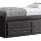 Captain’s Bed 39"HB & 26"FB With Double Trundle/ Drawer