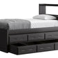 Captain’s Bookcase Bed With Double Trundle/ Drawer