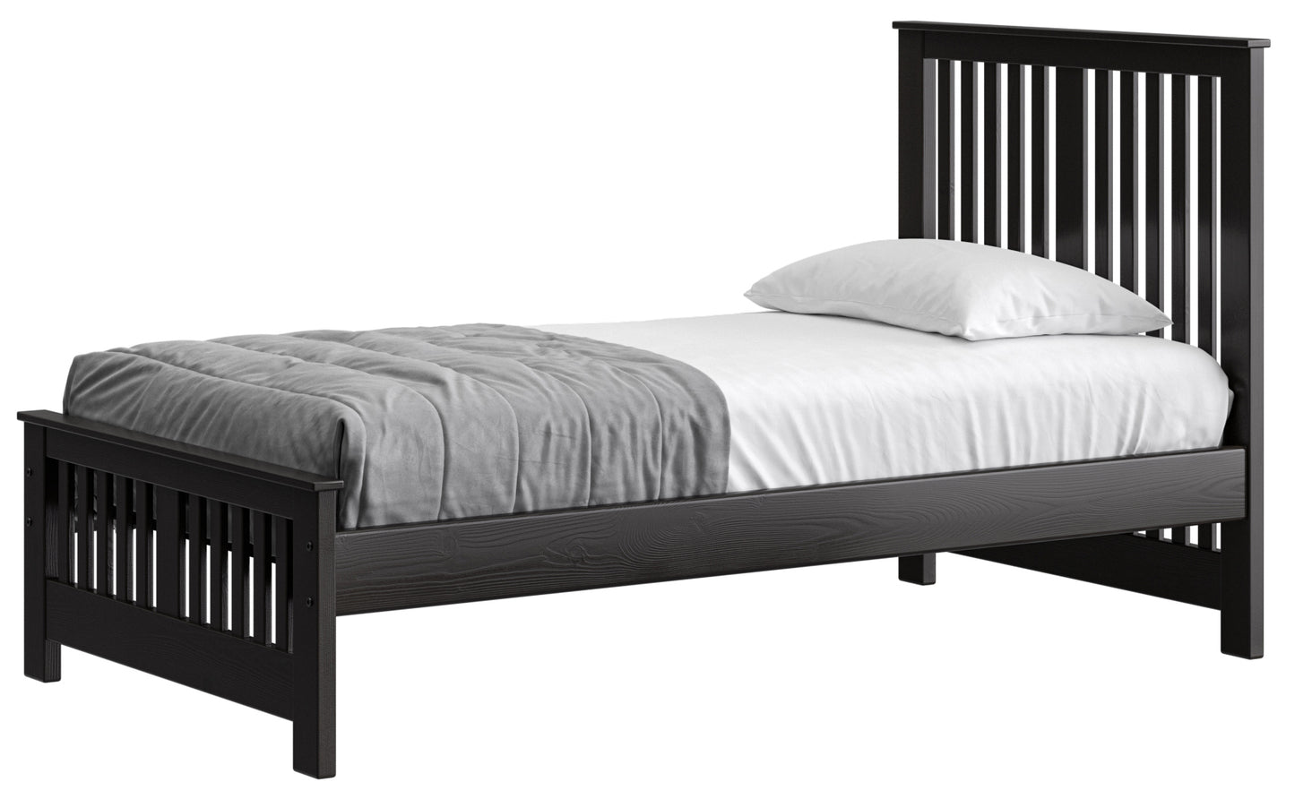 Shaker Bed 44" Headboard & 18"Footboard