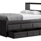 Captain’s Bookcase Bed With Double Trundle/ Drawer