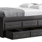 Captain’s Bed 39"HB & 26"FB With Double Trundle/ Drawer