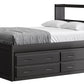 Captain’s Bookcase Bed With Double Trundle/ Drawer