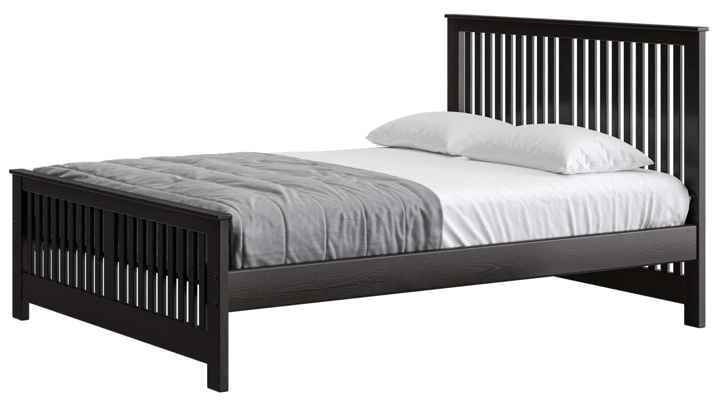 Shaker Bed 44" Headboard & 22"Footboard