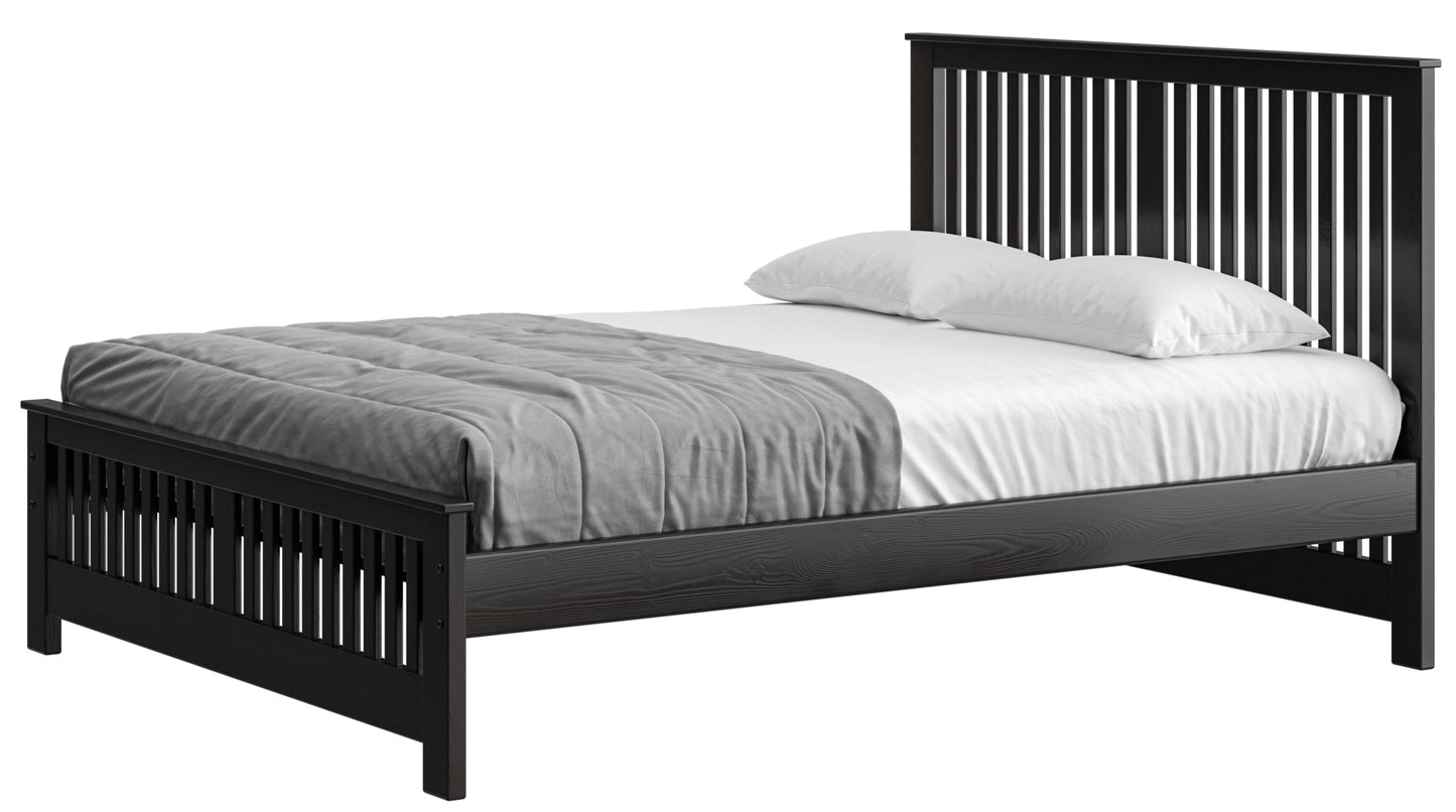 Shaker Bed 44" Headboard & 18"Footboard