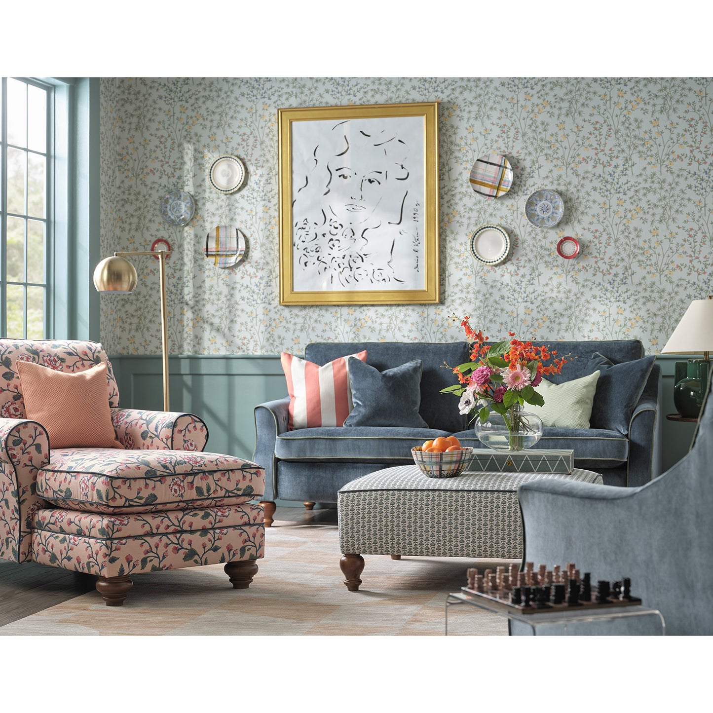 Adeline Incliner Sofa - Erin & Ben Collection