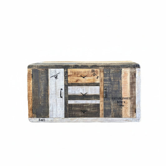 Reclaimed Wooden Sideboard, Distressed Finish - FS-3003