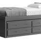 Captain’s Bed 39"HB & 26"FB With Double Trundle/ Drawer