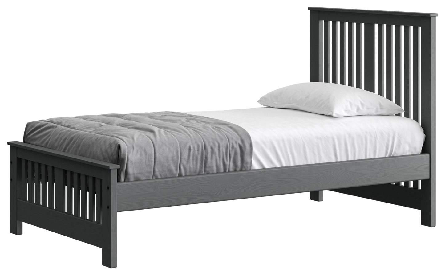 Shaker Bed 44" Headboard & 18"Footboard