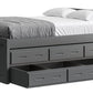 Captain’s Bed 39"HB & 26"FB With Double Trundle/ Drawer