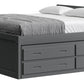 Captain’s Bed 39"HB & 26"FB With Double Trundle/ Drawer