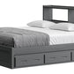 Bookcase Bed With Trundle/ Drawer