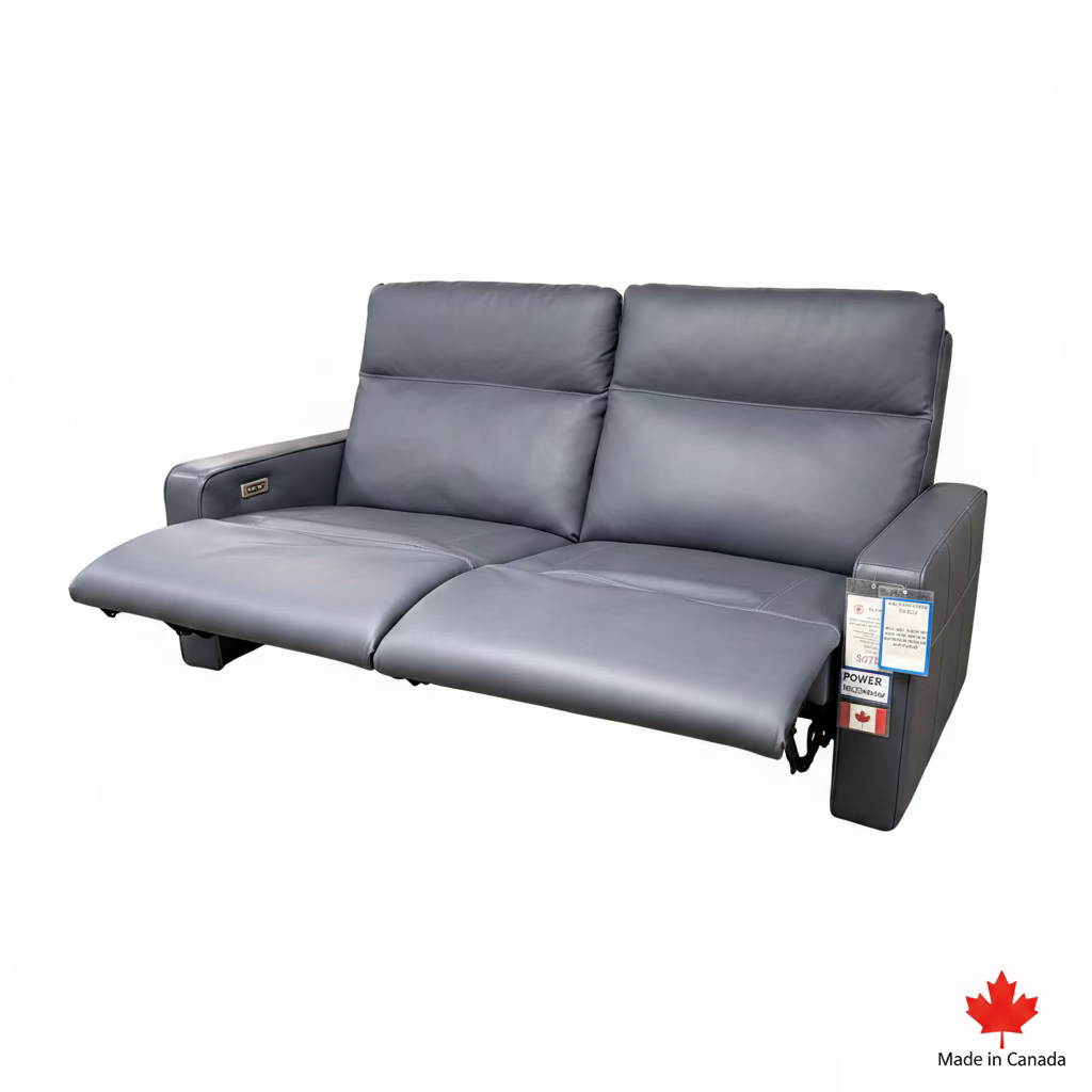 Power Condo Sofa w/Power Tilt Headrest - 7000-123-186-196
