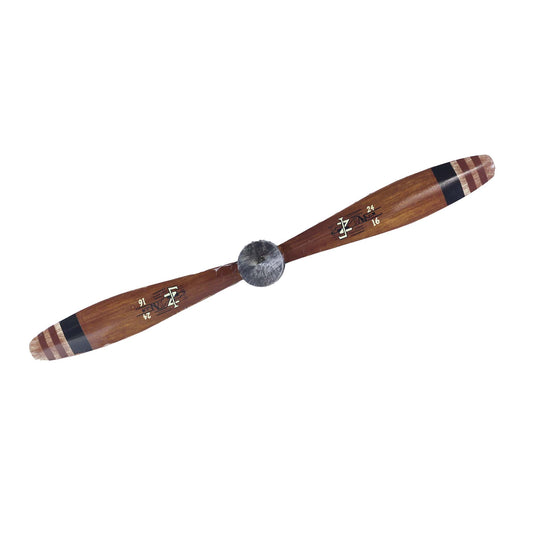 JQ17402L - METAL PAINTED AIRPLANE PROPELLER SMALL WALL DECOR