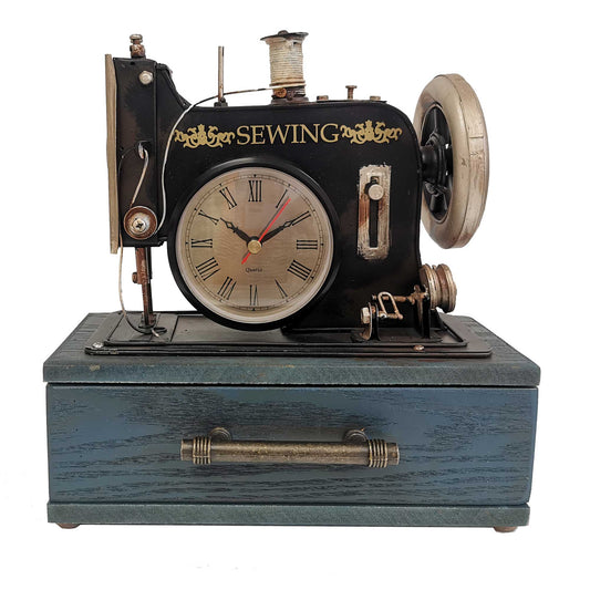 RD2018 - SEWING MACHINE CLOCK WITH DRAWER