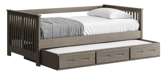 Shaker Day Bed with Trundle/ Drawer