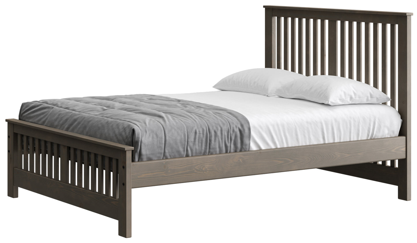 Shaker Bed 44" Headboard & 18"Footboard