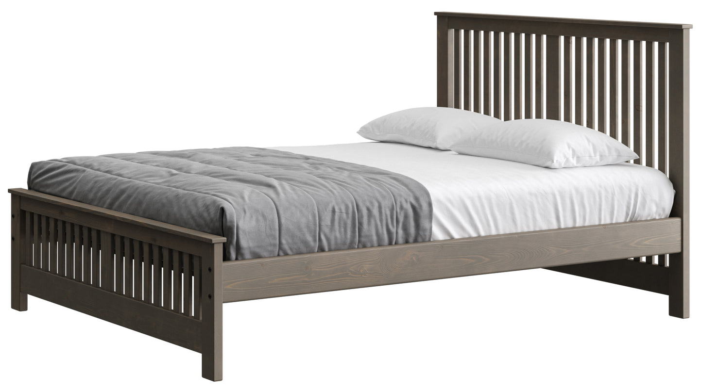 Shaker Bed 44" Headboard & 18"Footboard