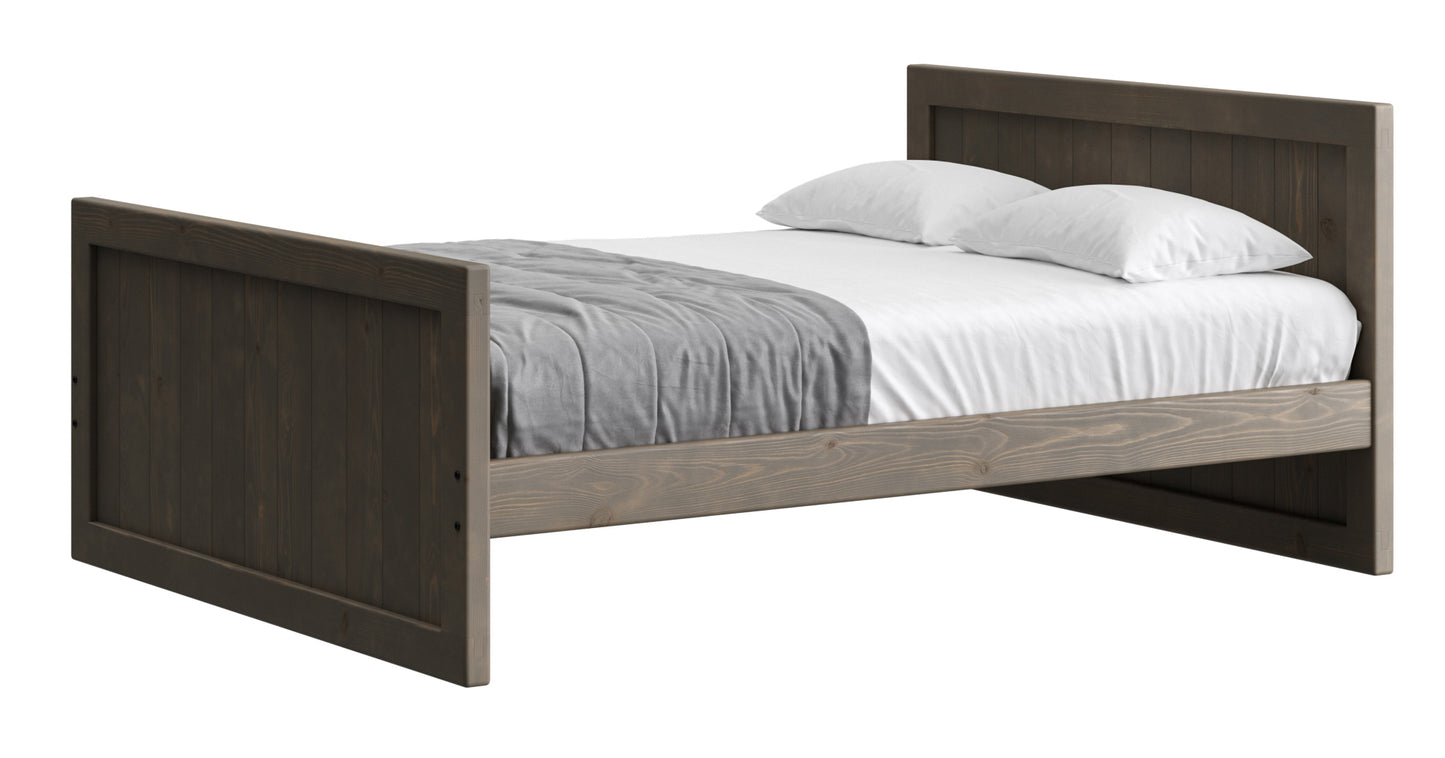 Panel Bed 37"Headboard & 29" Footboard