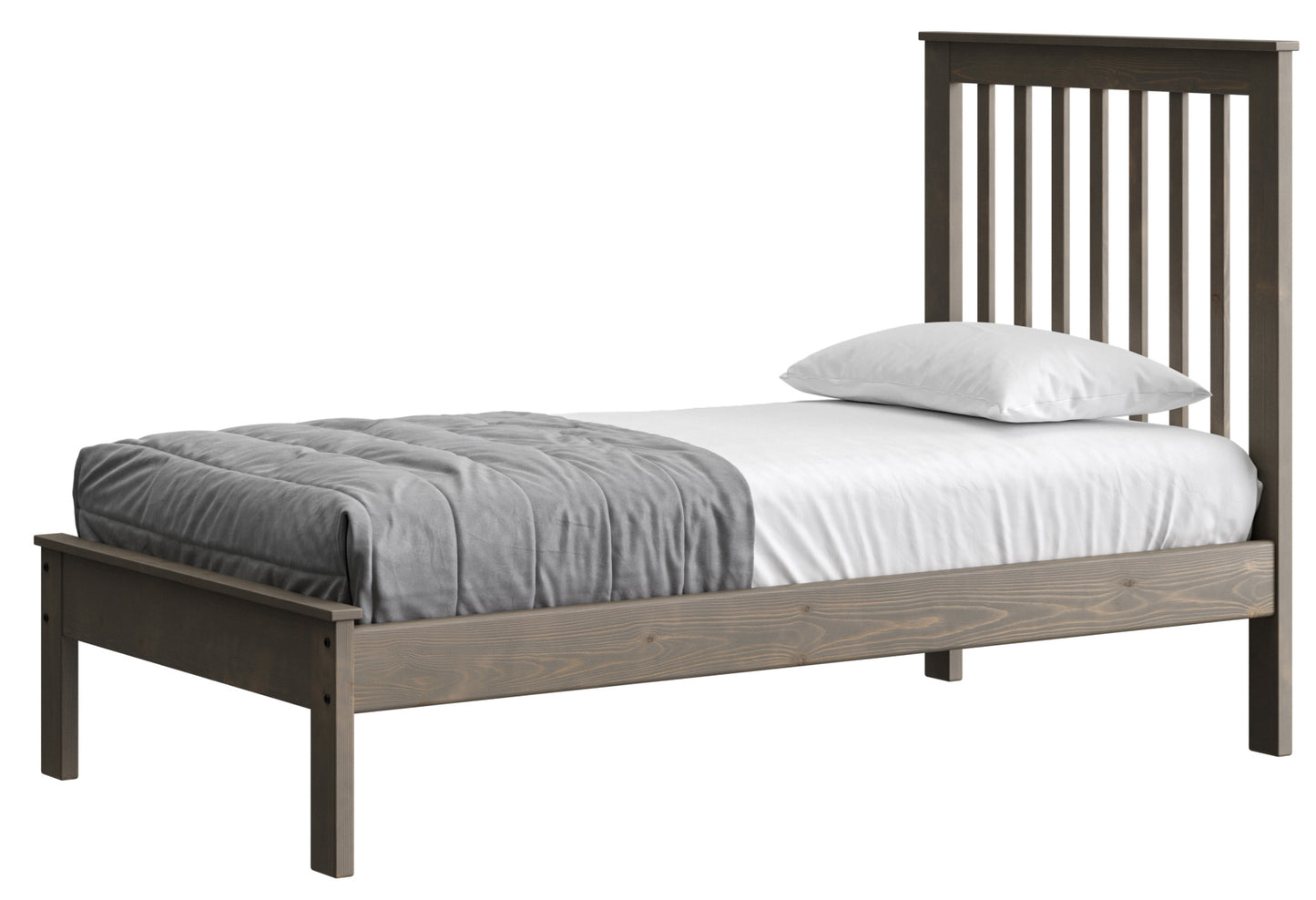 Mission Bed 44" Headboard & 17" Footboard