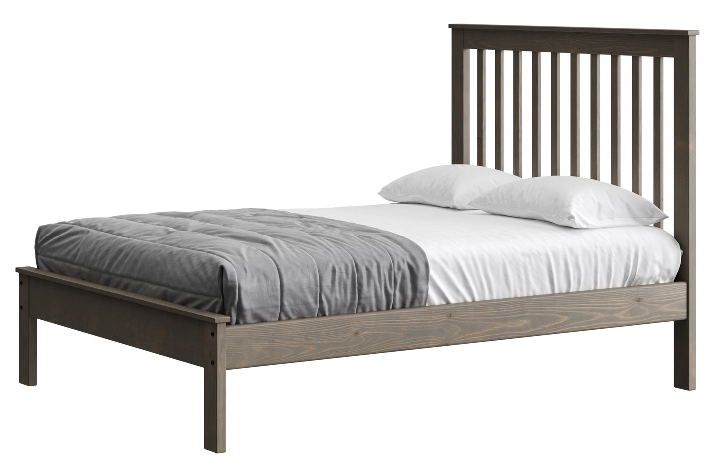 Mission Bed 44" Headboard & 17" Footboard