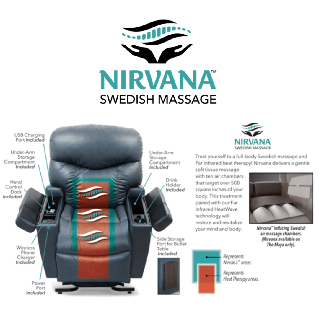 UC556 Maya - Heat & Massage Lift Chair