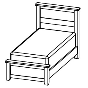 Rough Sawn Beds (Twin - King Sizes)