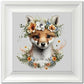 TWH 3495 - FOX IN FLORAL BOUQUET