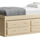 Captain’s Bed 39"HB & 26"FB With Double Trundle/ Drawer