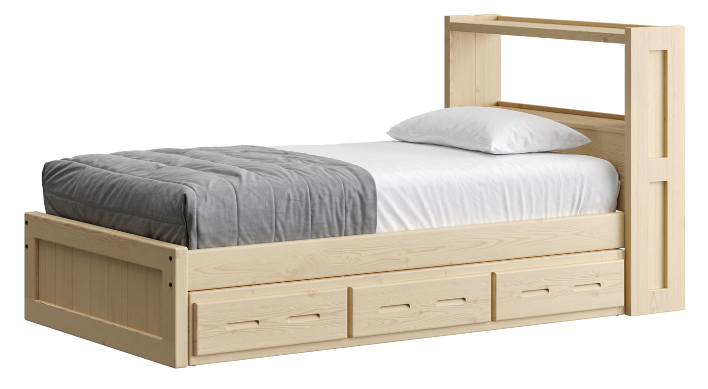 Bookcase Bed With Trundle/ Drawer