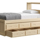 Captain’s Bookcase Bed With Double Trundle/ Drawer