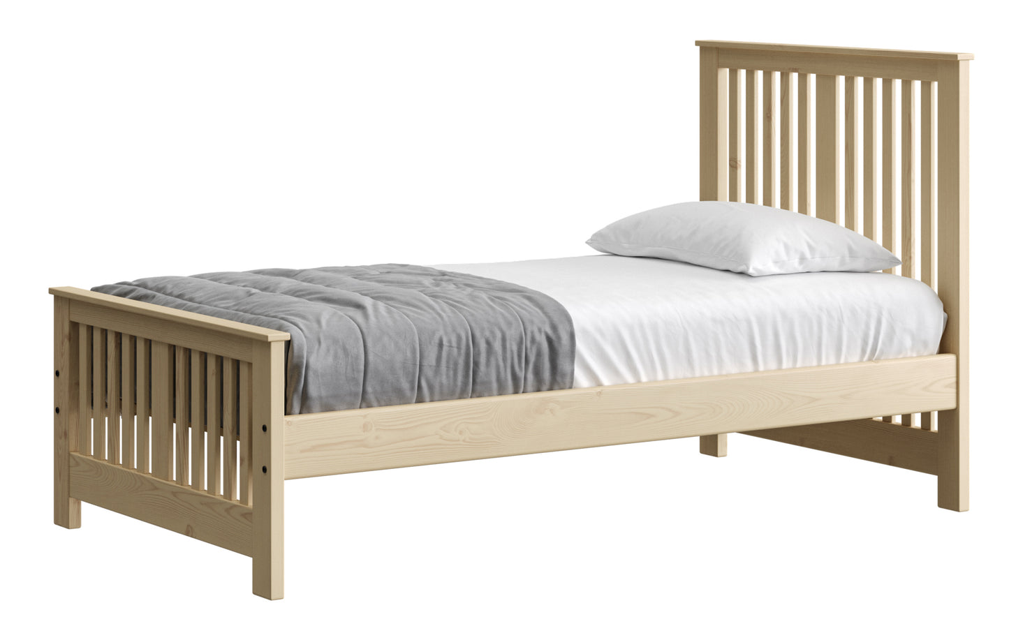 Shaker Bed 44" Headboard & 22"Footboard