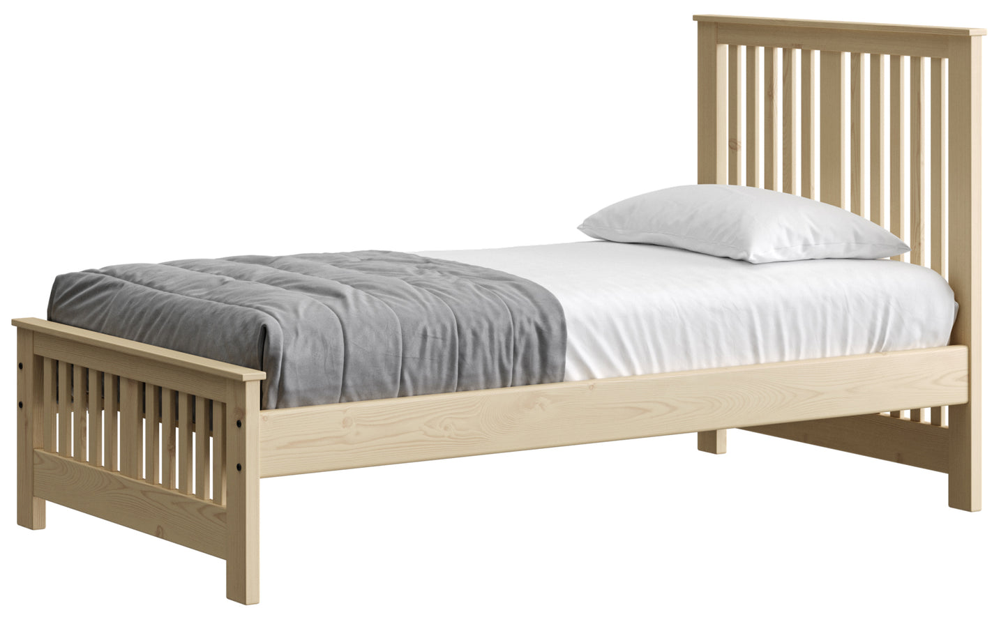 Shaker Bed 44" Headboard & 18"Footboard