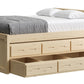 Captain’s Bed 39"HB & 26"FB With Double Trundle/ Drawer