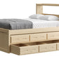 Captain’s Bookcase Bed With Double Trundle/ Drawer