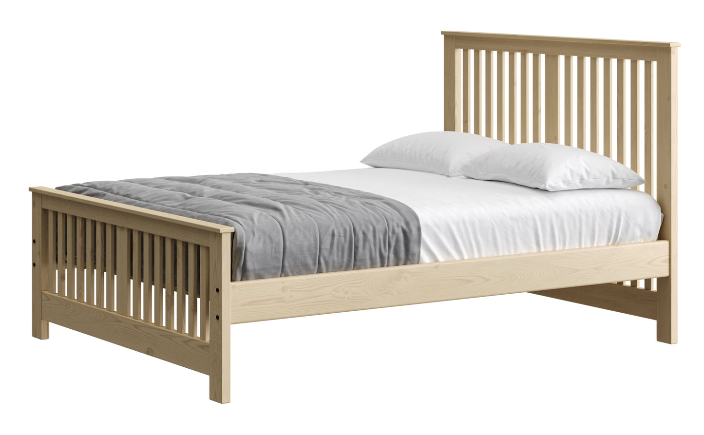 Shaker Bed 44" Headboard & 22"Footboard