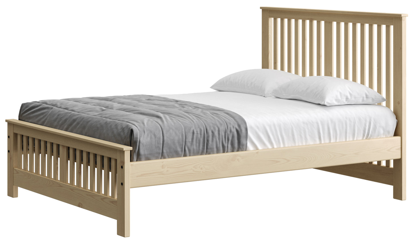 Shaker Bed 44" Headboard & 18"Footboard