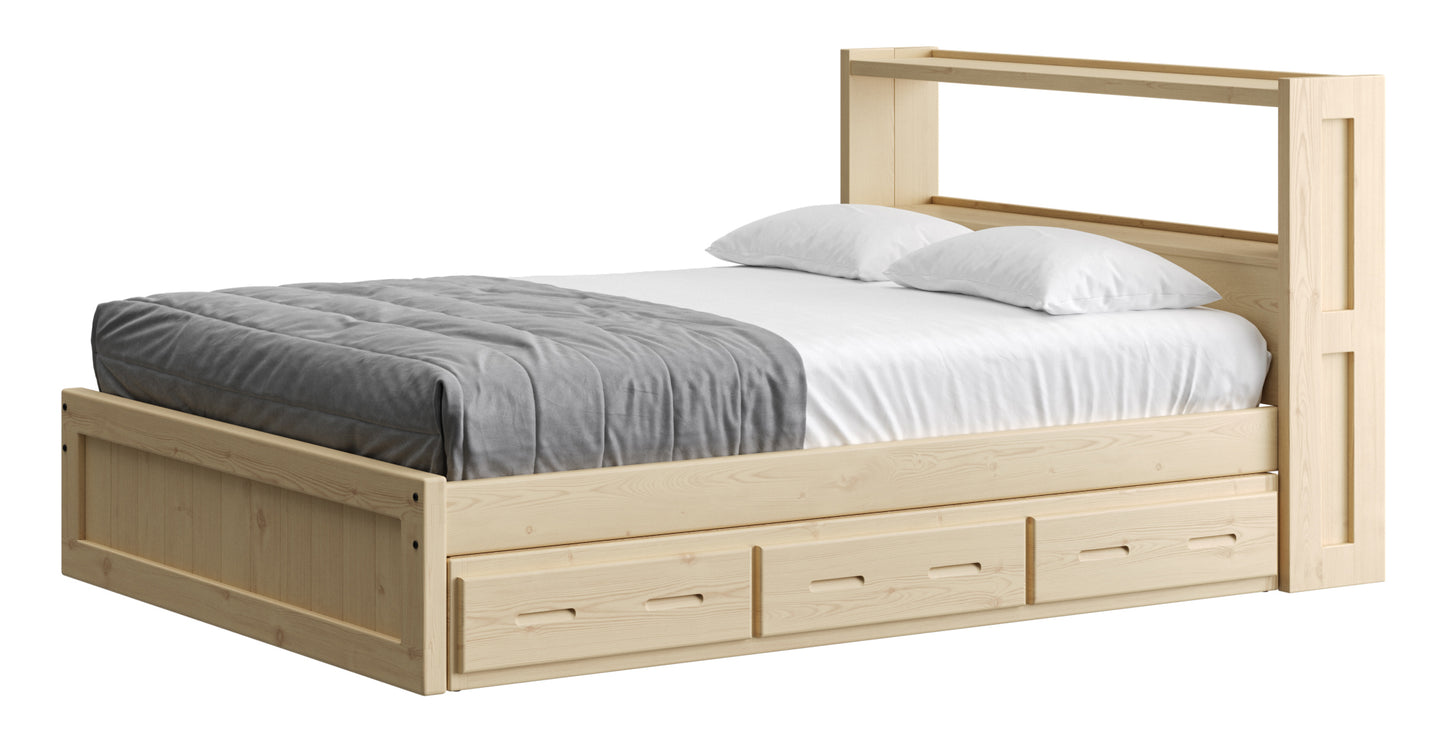 Bookcase Bed With Trundle/ Drawer