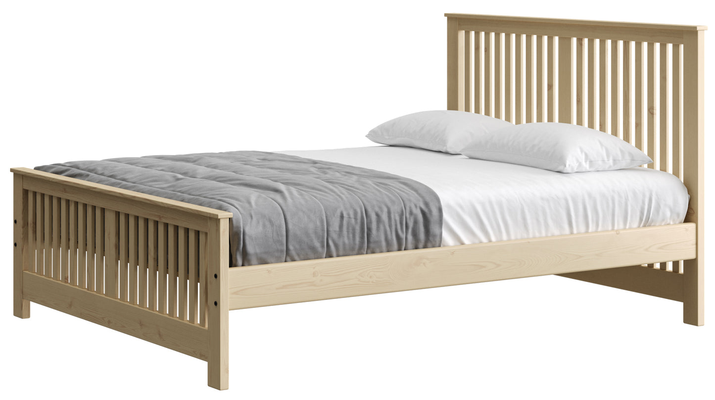 Shaker Bed 44" Headboard & 22"Footboard