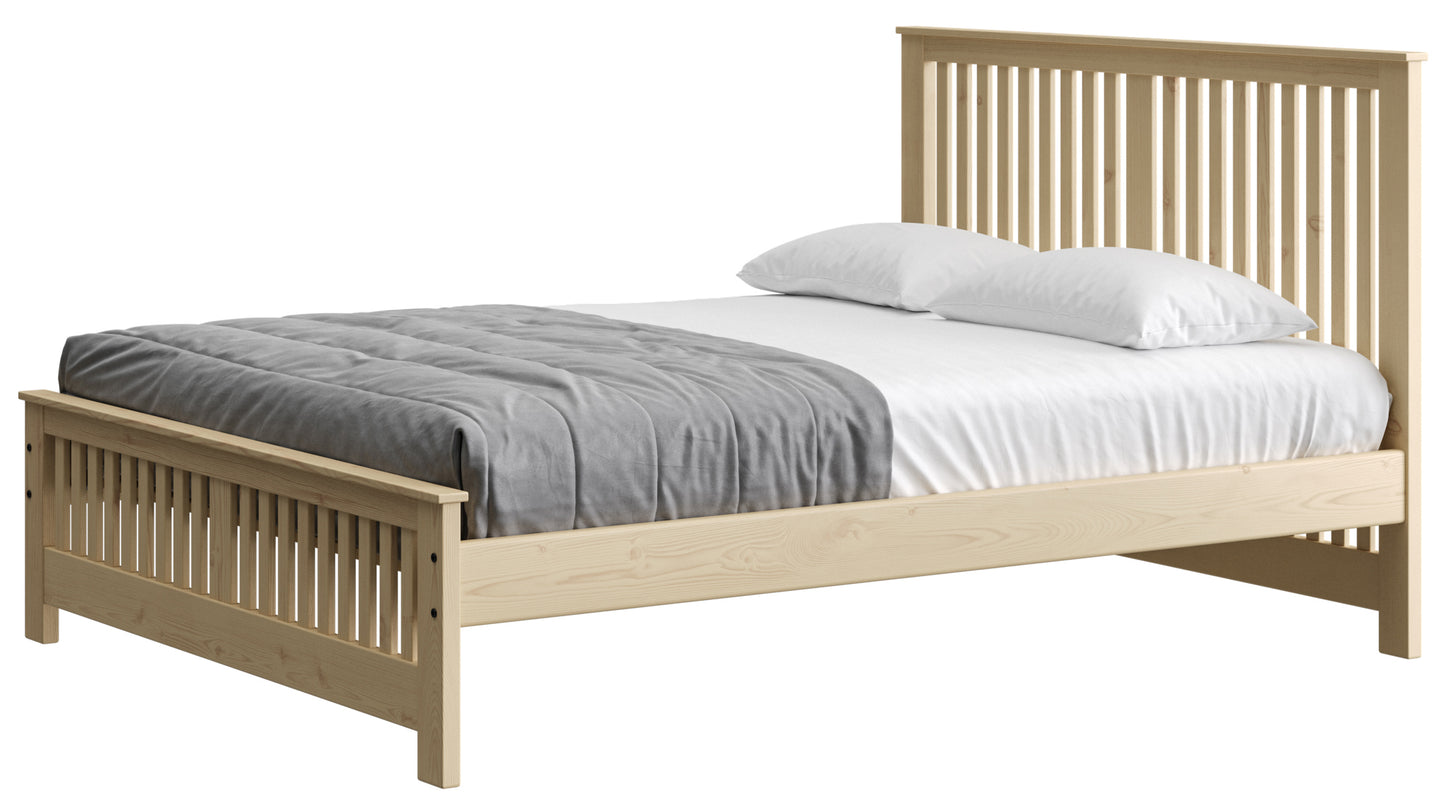 Shaker Bed 44" Headboard & 18"Footboard