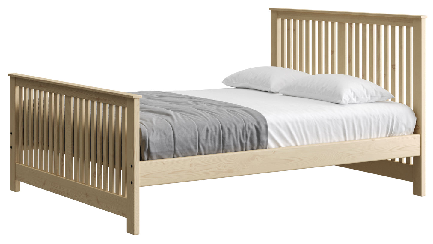 Shaker Bed 44" Headboard & 29"Footboard