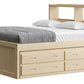 Captain’s Bookcase Bed With Double Trundle/ Drawer