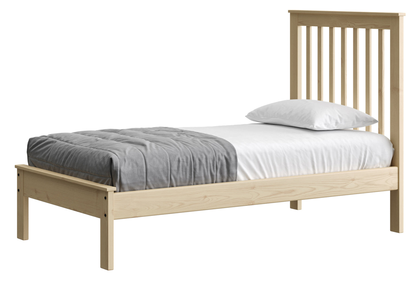 Mission Bed 44" Headboard & 17" Footboard