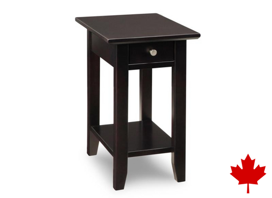 Demilune Rectangle Chairside Table