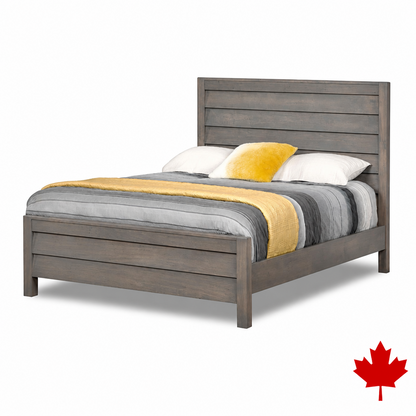 Portland King Louvered Bed with Low Footboard