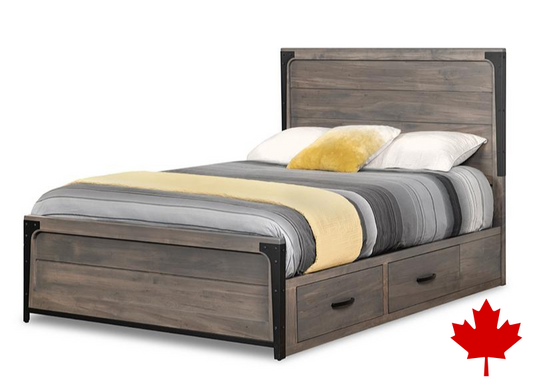 Portland Panel Storage Platform Bed