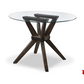 Tribeca Round GLASS Top Dining Table