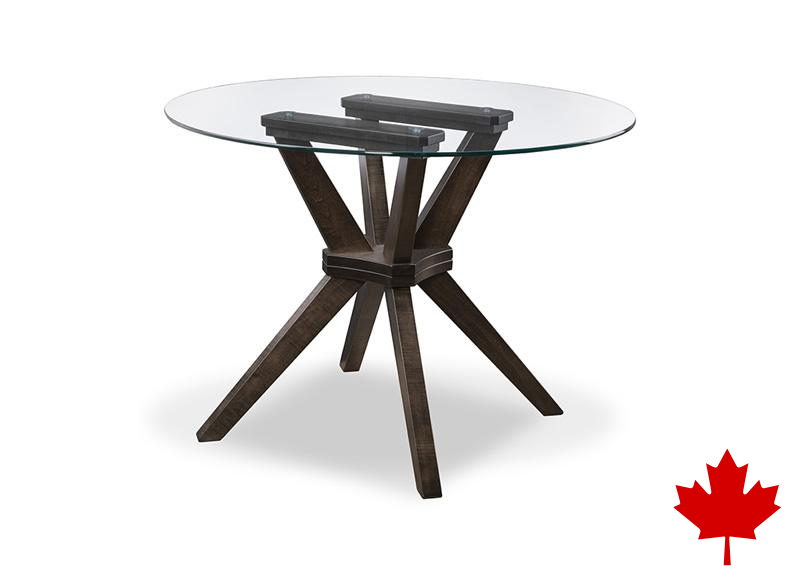 Tribeca Round GLASS Top Dining Table